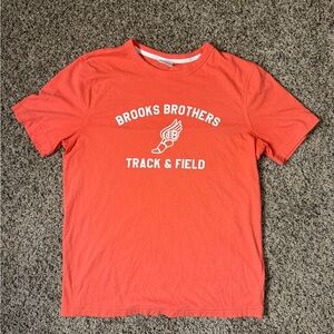 Brooks Brothers Red Track & Field Tee